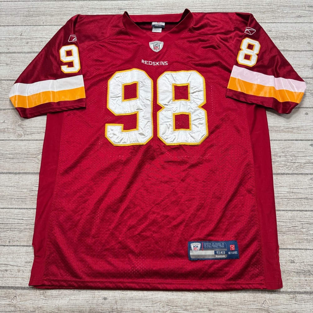 Vintage Reebok Washington Redskins Jersey Men's 56 Burgundy Brian Orakpo #98 NFL